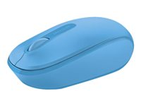 Microsoft Wireless Mobile Mouse 1850 - Mus - höger- och vänsterhänta - optisk - 3 knappar - trådlös - 2.4 GHz - trådlös USB-mottagare - cyanblå U7Z-00058