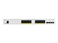 Cisco Catalyst 1000-24T-4G-L - Switch - Administrerad - 24 x 10/100/1000 + 4 x gigabit SFP (upplänk) - rackmonterbar C1000-24T-4G-L