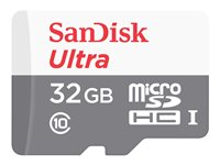 SanDisk Ultra - Flash-minneskort (adapter, microSDHC till SD inkluderad) - 32 GB - Class 10 - microSDHC UHS-I SDSQUNR-032G-GN3MA