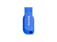 SanDisk Cruzer Blade - USB flash-enhet - 16 GB - USB 2.0 - electric blue SDCZ50C-016G-B35BE