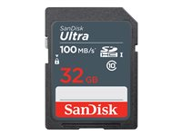 SanDisk Ultra - Flash-minneskort - 32 GB - UHS Class 1 / Class10 - SDHC UHS-I SDSDUNR-032G-GN3IN