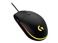 Logitech Gaming Mouse G203 LIGHTSYNC - Mus - optisk - 6 knappar - kabelansluten - USB - svart 910-005796