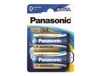 Panasonic Evolta - Batteri 2 x D/LR20 - alkaliskt 00216899