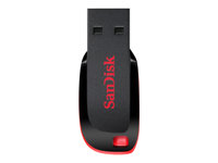 SanDisk Cruzer Blade - USB flash-enhet - 16 GB - USB 2.0 - elgrön SDCZ50C-016G-B35GE
